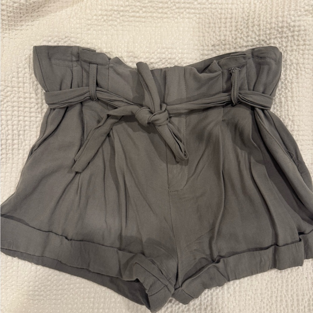 Bar III Women's Green High-Waisted Shorts